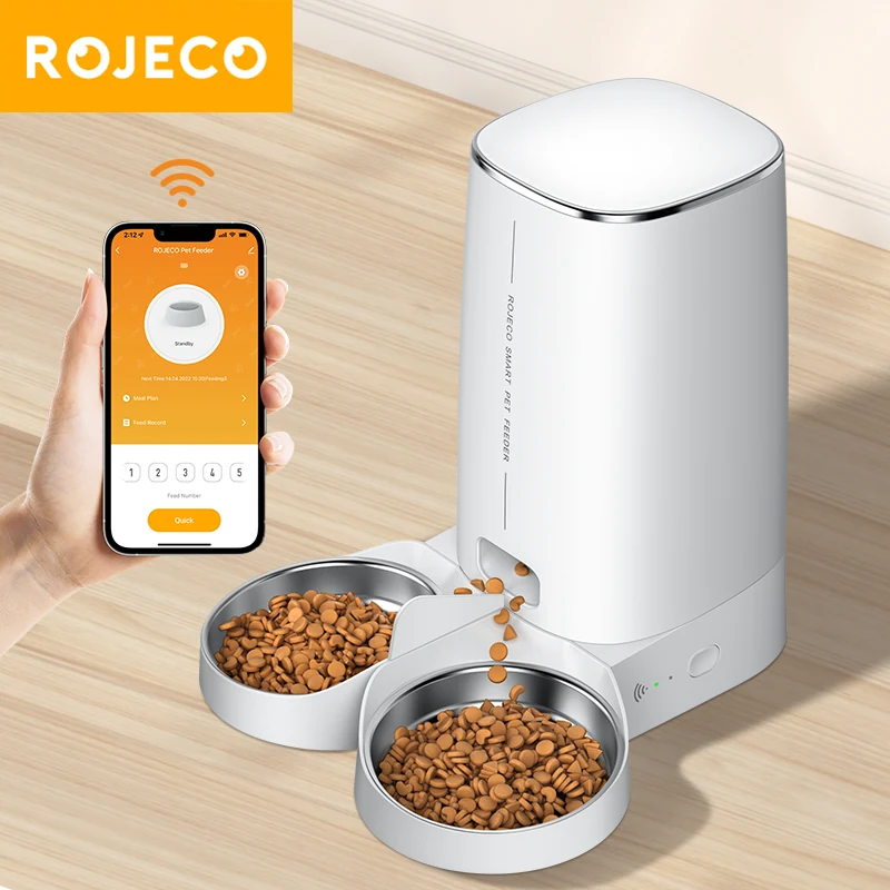 Rojeco smart automatic pet feeder